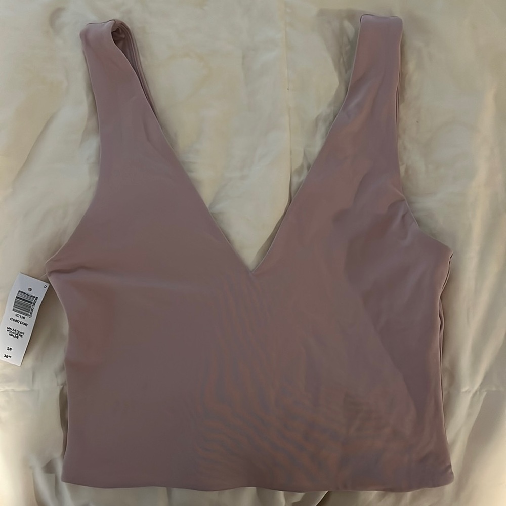 Mauve v-neck babaton tank from artizia! Never worn, brand new with tags